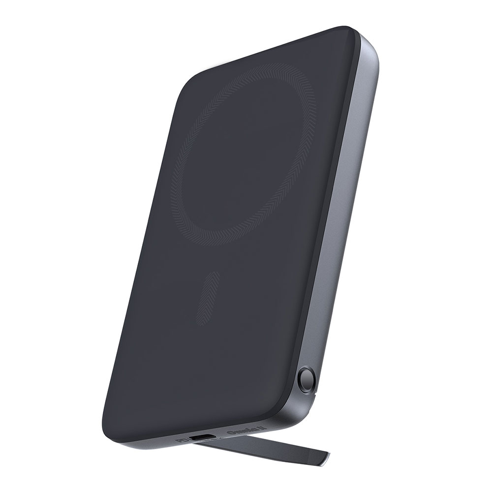 POWER BANK (พาวเวอร์แบงค์) AUKEY PB-MS05 MAGFUSION - 6700 mAh 20W MAGNETIC WIRELESS CHARGING GRAY