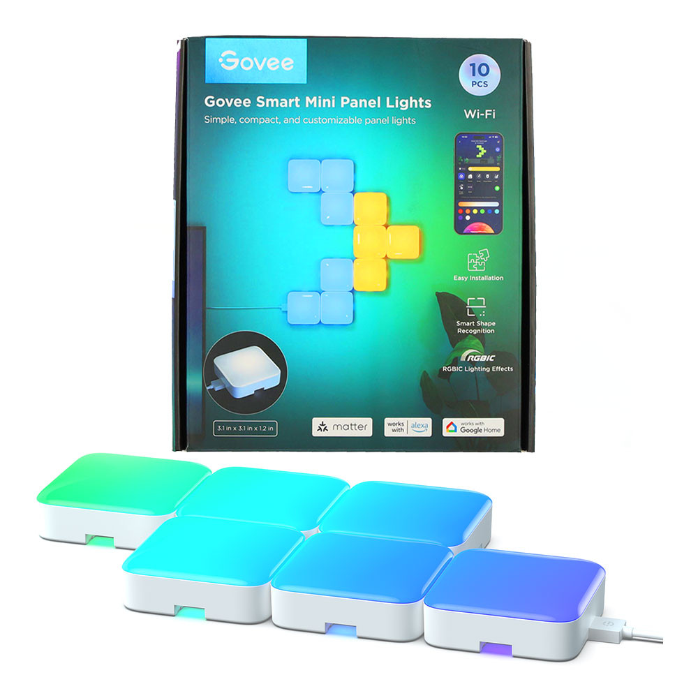 LIGHTING (ระบบแสงสว่าง) GOVEE H8069 SMART MINI PANEL LIGHTS - RBGIC 10PCS