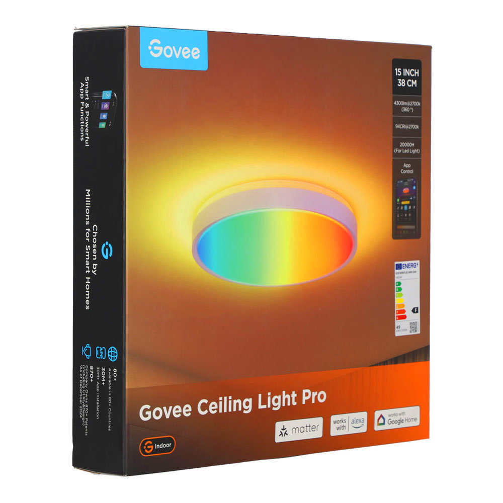 LIGHTING (ระบบแสงสว่าง) GOVEE H60A6 CEILING LIGHT PRO - 15 INCH