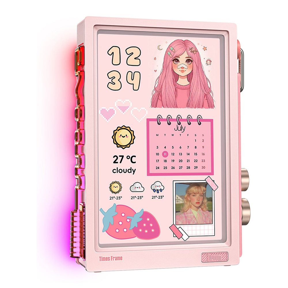 DIGITAL PICTURE FRAME (กรอบรูปดิจิตอล) DIVOOM TIMES FRAME - PINK
