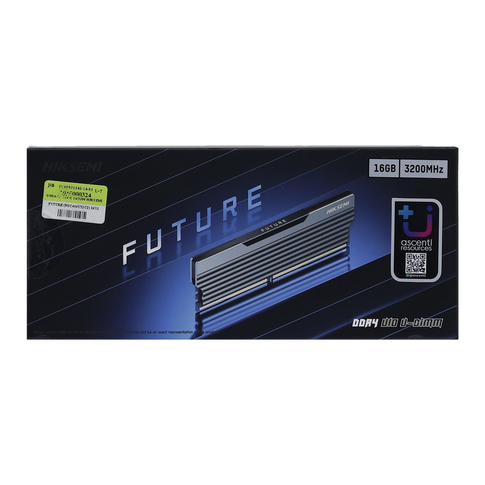 16GB (16GBx1) DDR4 3200MHz RAM (หน่วยความจำ) HIKSEMI FUTURE DDR4 - BLACK HSC416U32C2