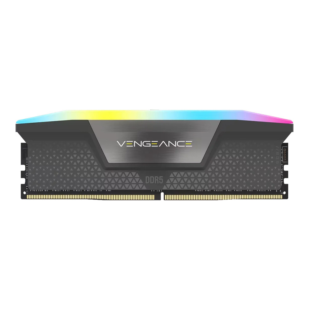 16GB (16GBx1) DDR5 6000MHz RAM (หน่วยความจำ) CORSAIR VENGEANCE RGB DDR5 - AMD EXPO INTEL XMP CL36 GREY CMH16GX5M1E6000Z36