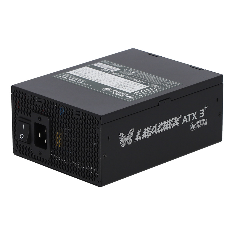 POWER SUPPLY (อุปกรณ์จ่ายไฟ) SUPER FLOWER LEADEX TITANIUM 1700W ATX3.1 - 1700W CYBENETICS TITANIUM ATX BLACK SF-1700F14HT