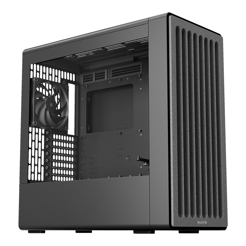 CASE (เคส) HAVN BF 360 FLOW - E-ATX BLACK