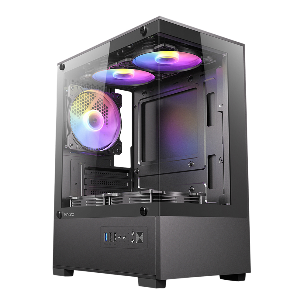CASE (เคส) ANTEC VCX100M ARGB - MICRO-ATX BLACK