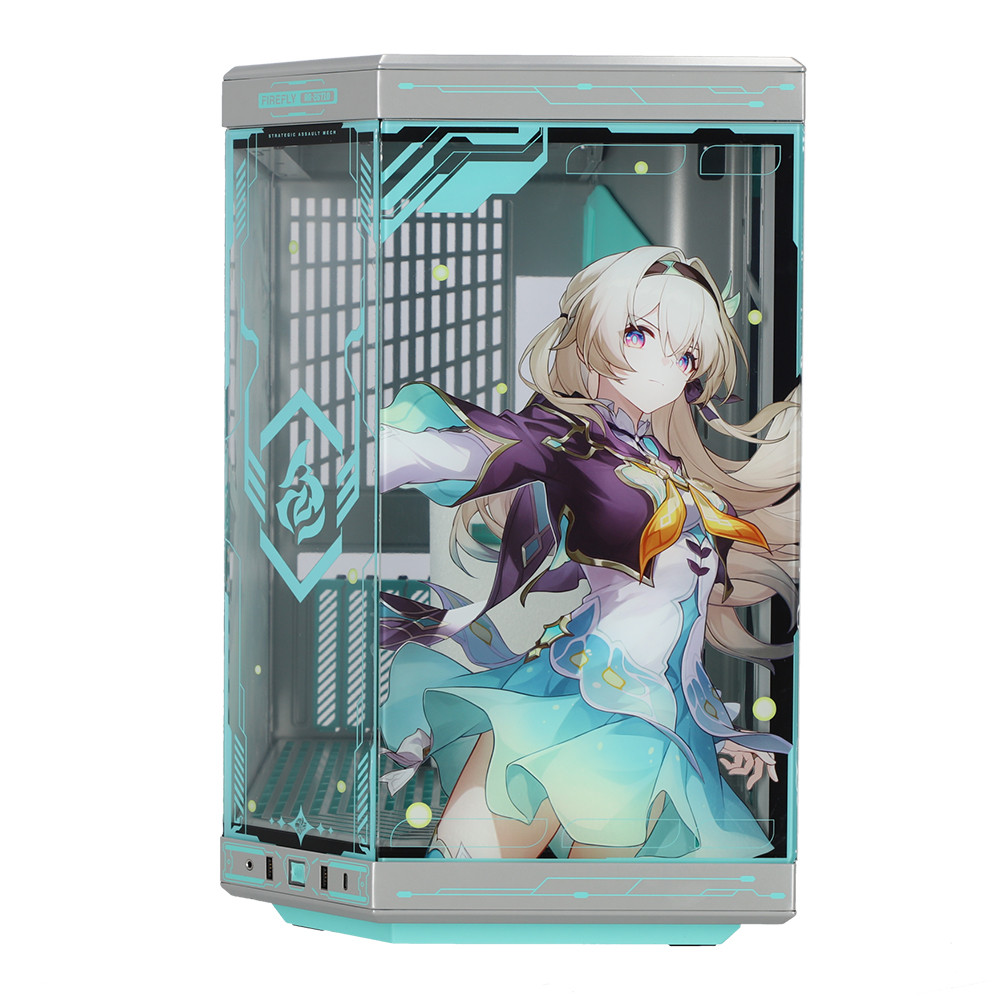 CASE (เคส) HYTE Y70 FIREFLY EDITION JP VERSION - E-ATX TITANIUM SILVER