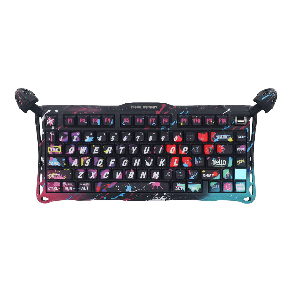 KEYBOARD (คีย์บอร์ด) GRAVASTAR MERCURY V75 PRO - UFO MAGNETIC SWITCH RGB EN NEON GRAFFITI