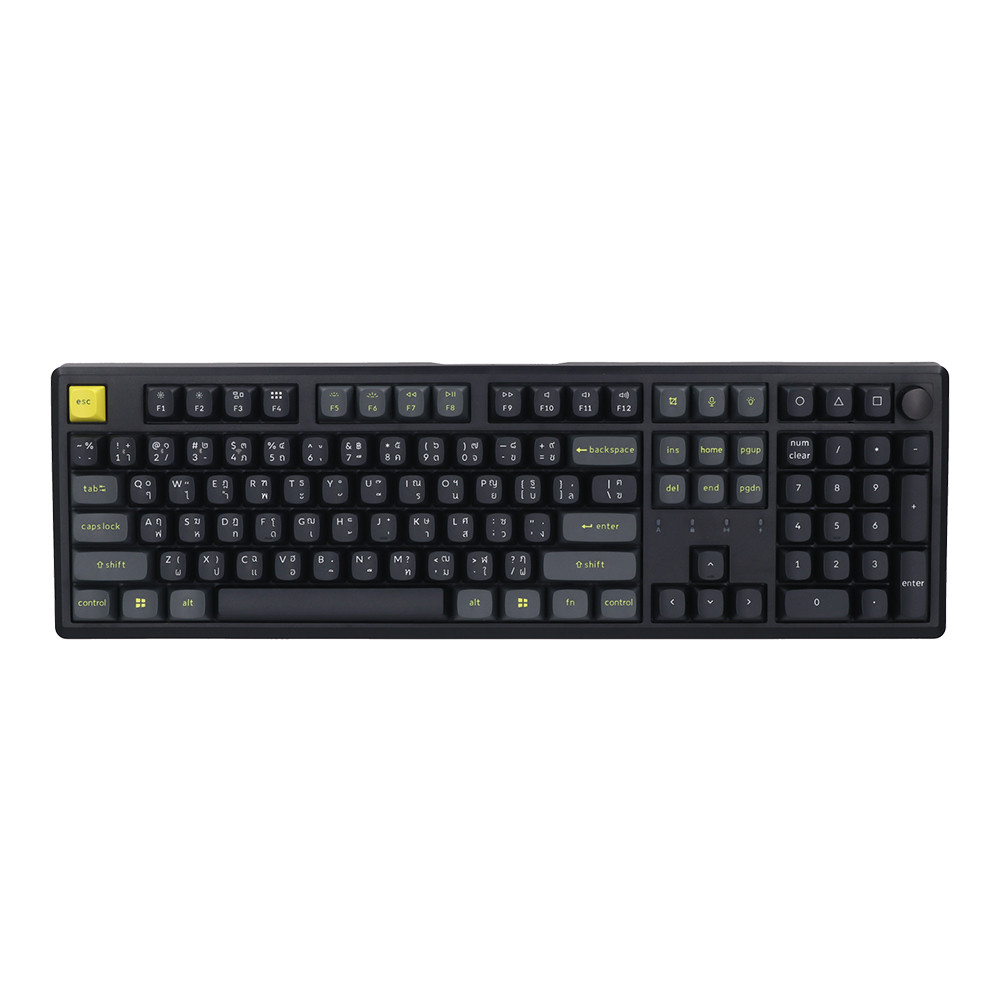 WIRELESS KEYBOARD (คีย์บอร์ดไร้สาย) KEYCHRON J5 TMR - SILENT RED MAGNETIC SWITCH RGB EN/TH BLACK J5T-S6-TH
