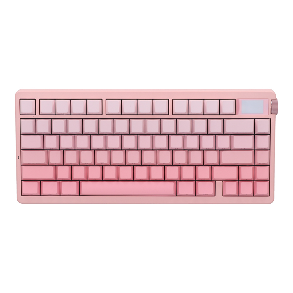 WIRELESS KEYBOARD (คีย์บอร์ดไร้สาย) AULA NOVA75 - STRAWBERRY SWITCH RGB EN PINK