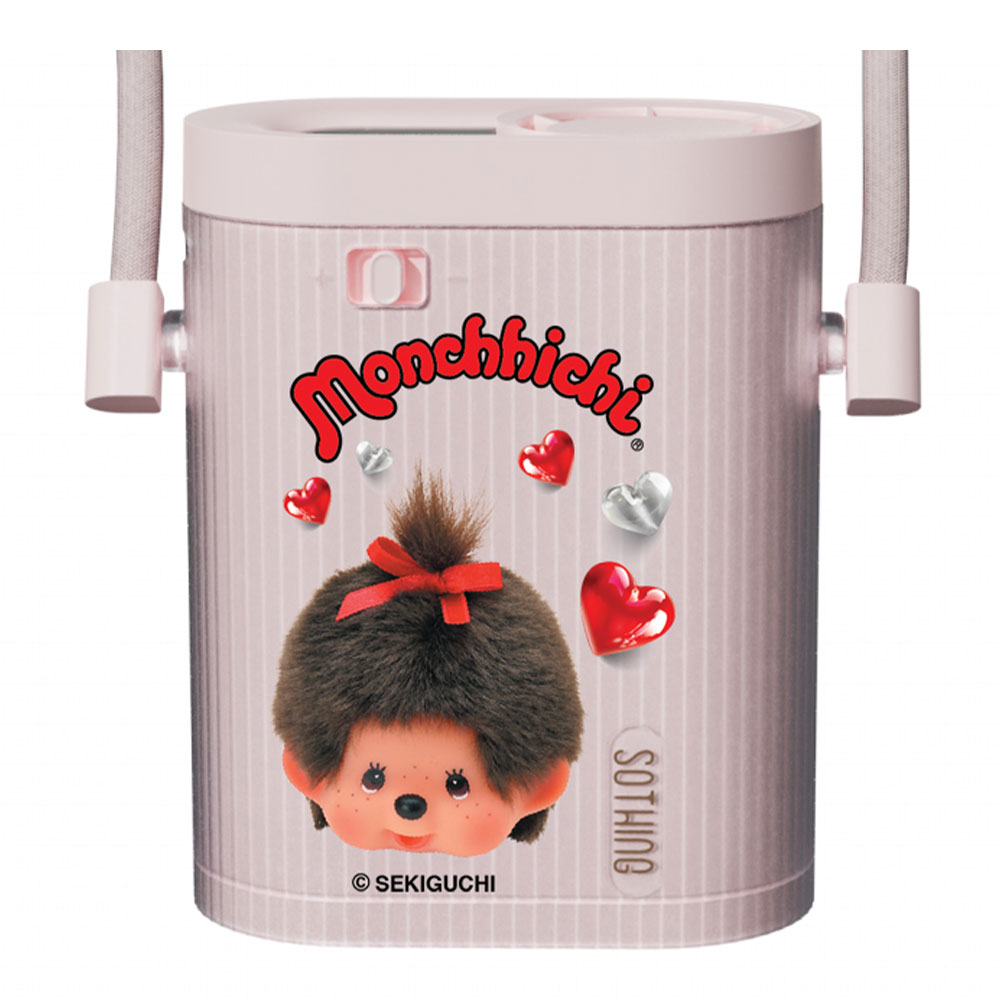 HANDHELD MINI FAN (พัดลมพกพาขนาดเล็ก) SOTHING ICE CUBE - PINK MONCHHICHI STG-6933172107298