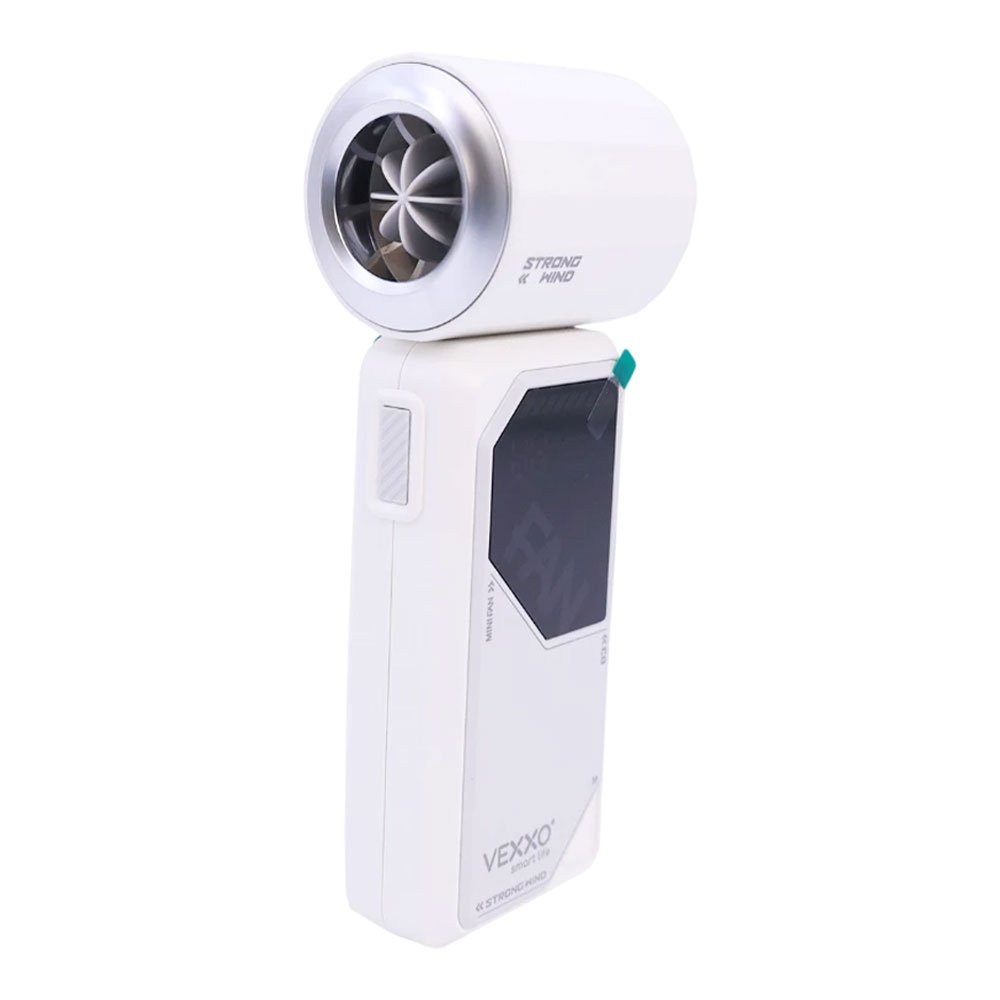 HANDHELD MINI FAN (พัดลมพกพาขนาดเล็ก) VEXXO VMF-H03 STRONG WIND - WHITE F5FAN-VE25-HL31