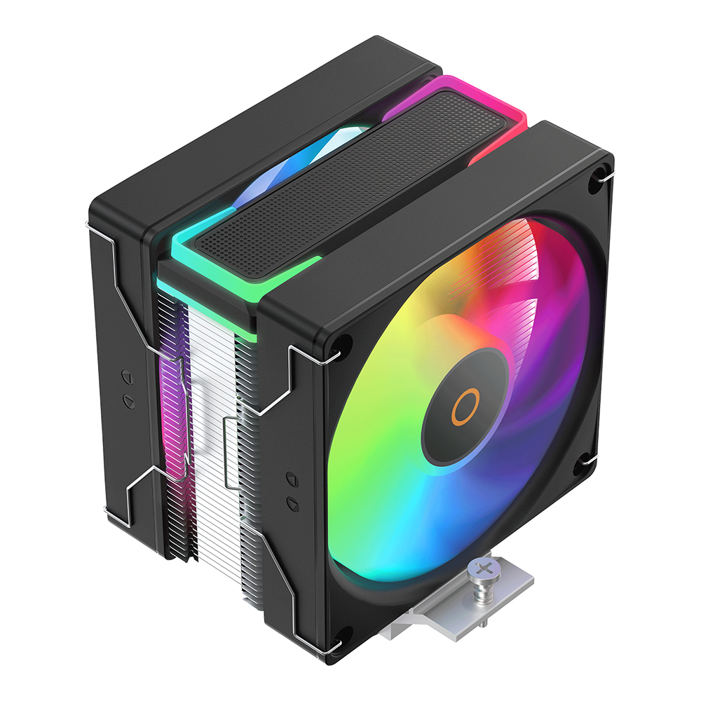 CPU AIR COOLER (พัดลมซีพียู) OCYPUS DELTA A40 SE DUAL FAN ARGB - BLACK