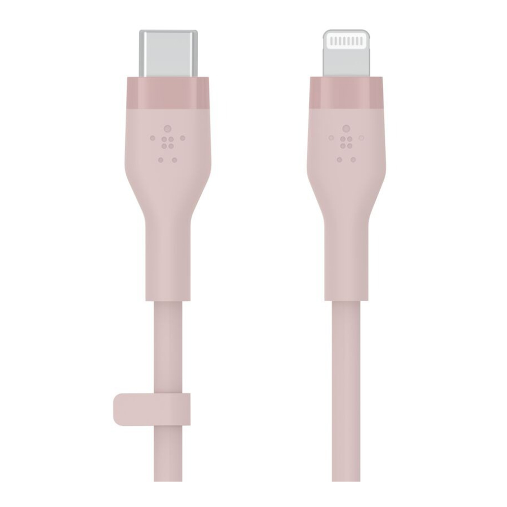 CHARGER CABLE (สายชาร์จ) BELKIN BOOSTCHARGE FLEX USB-C CABLE WITH LIGHTNING CONNECTOR 1M - PINK CAA009BT1MPK