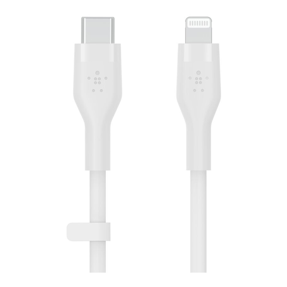 CHARGER CABLE (สายชาร์จ) BELKIN BOOSTCHARGE FLEX USB-C CABLE WITH LIGHTNING CONNECTOR 1M - WHITE CAA009BT1MWH