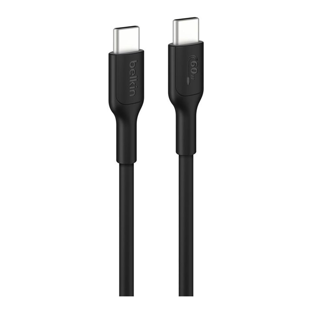 CHARGER CABLE (สายชาร์จ) BELKIN BOOSTCHARGE USB-C TO USB-C CABLE 60W 1M - BLACK CAB023FQ1MBK