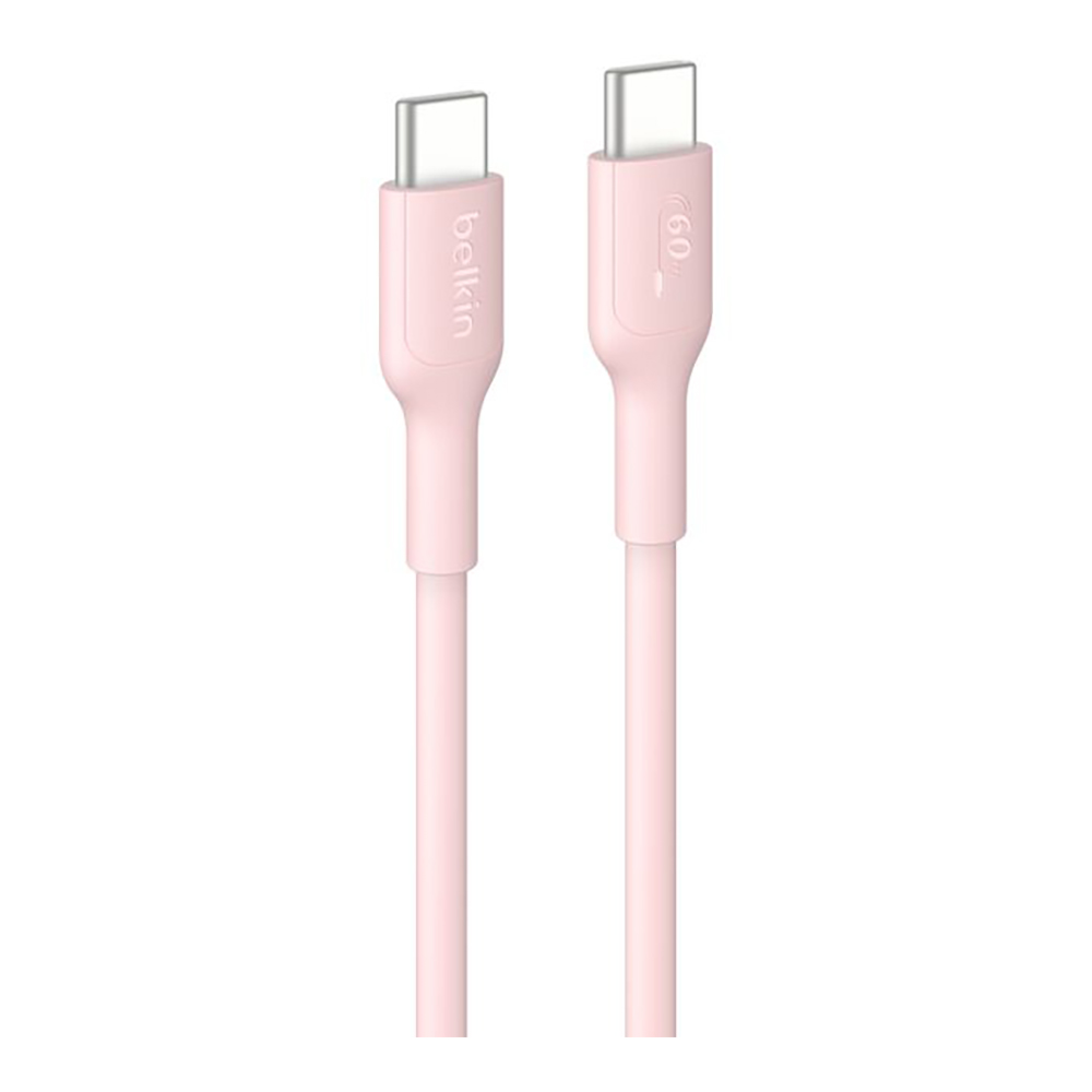 CHARGER CABLE (สายชาร์จ) BELKIN BOOSTCHARGE USB-C TO USB-C CABLE 60W 1M - PINK CAB023FQ1MPK