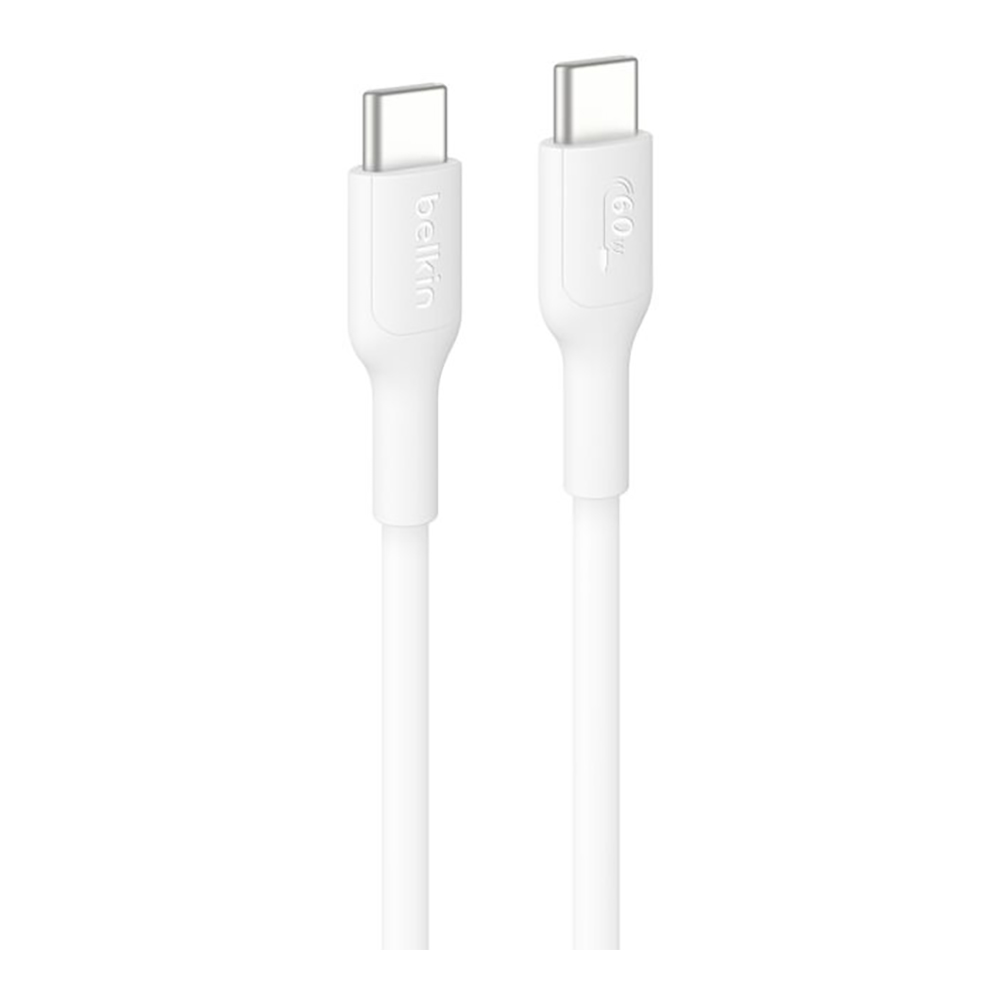CHARGER CABLE (สายชาร์จ) BELKIN BOOSTCHARGE USB-C TO USB-C CABLE 60W 1M - WHITE CAB023FQ1MWH