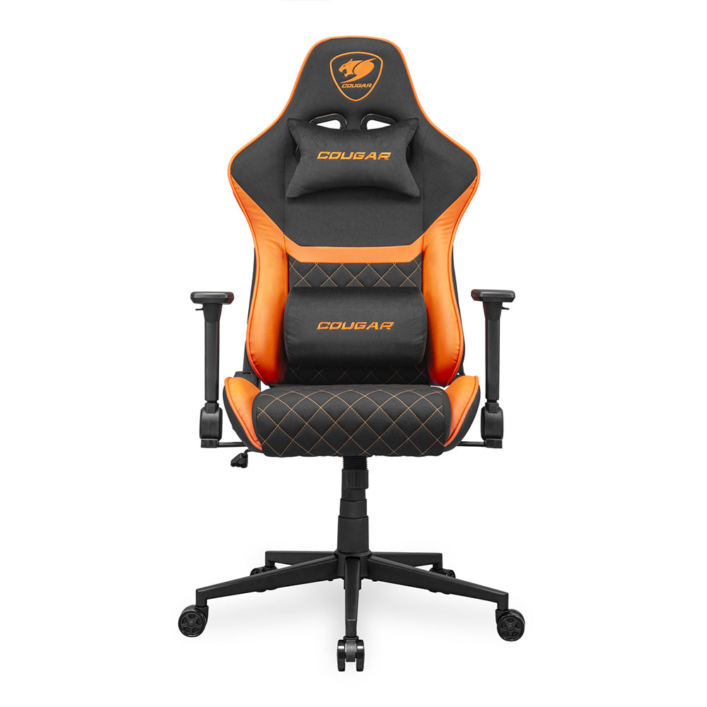 GAMING CHAIR (เก้าอี้เกมมิ่ง) COUGAR ARMOR ONE V2 - BLACK-ORANGE FABRIC CGR-ARMOR-ONE-V2-F