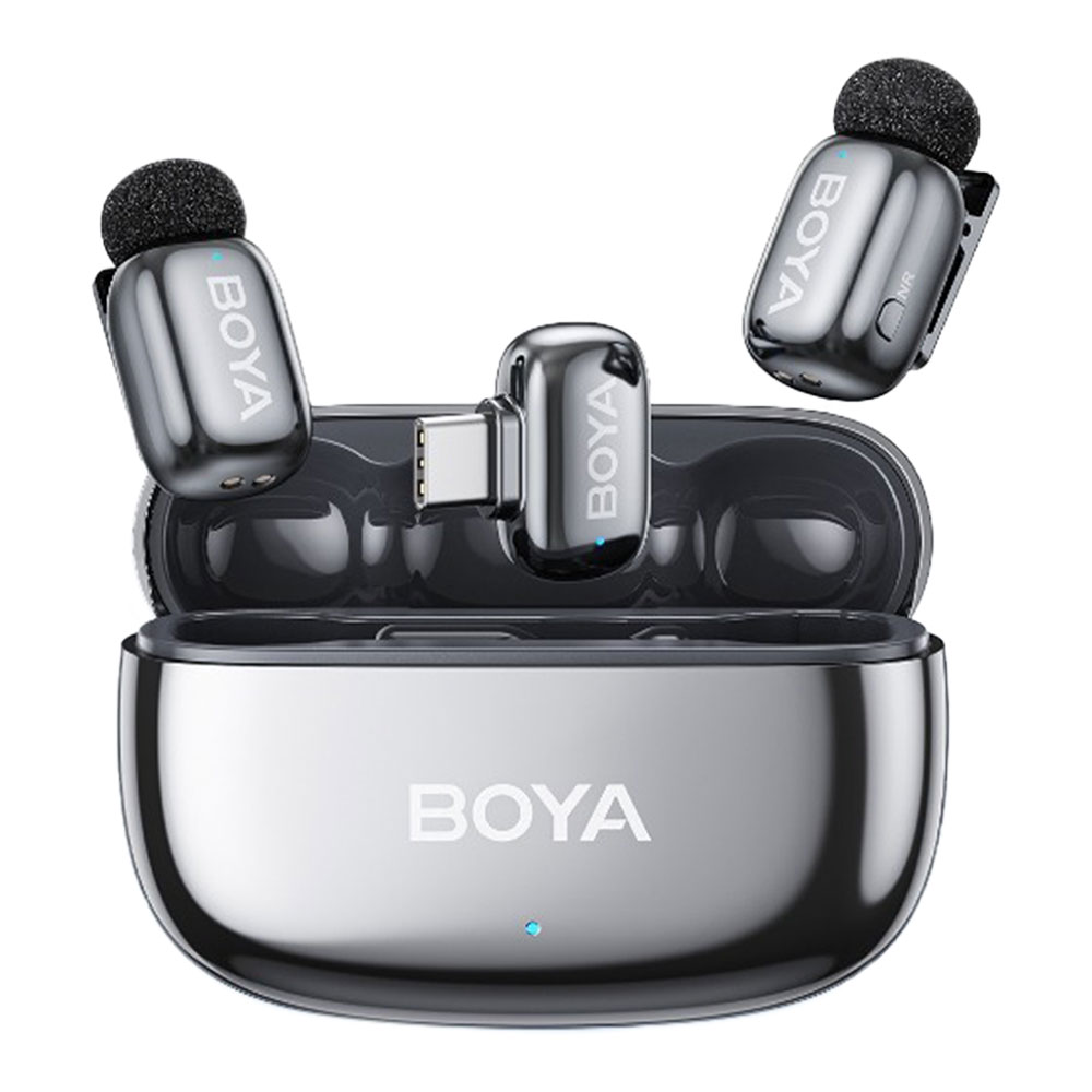 WIRELESS MICROPHONE (ไมโครโฟนไร้สาย) BOYA MINI 2 - SILVER MINI-2-02-SV