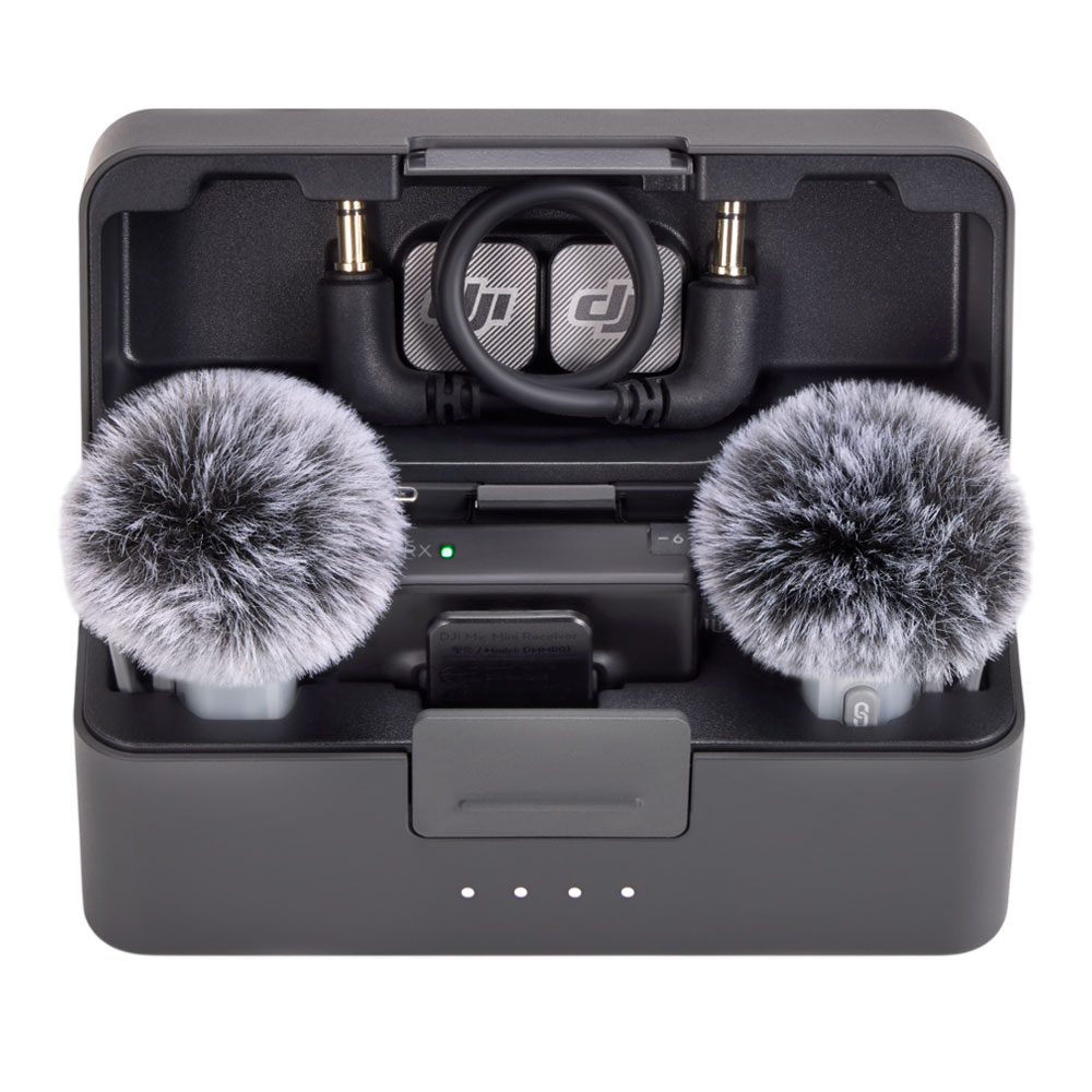 WIRELESS MICROPHONE (ไมโครโฟนไร้สาย) DJI MIC MINI 2 - 2TX + 1RX + CHARGING CASE BLACK