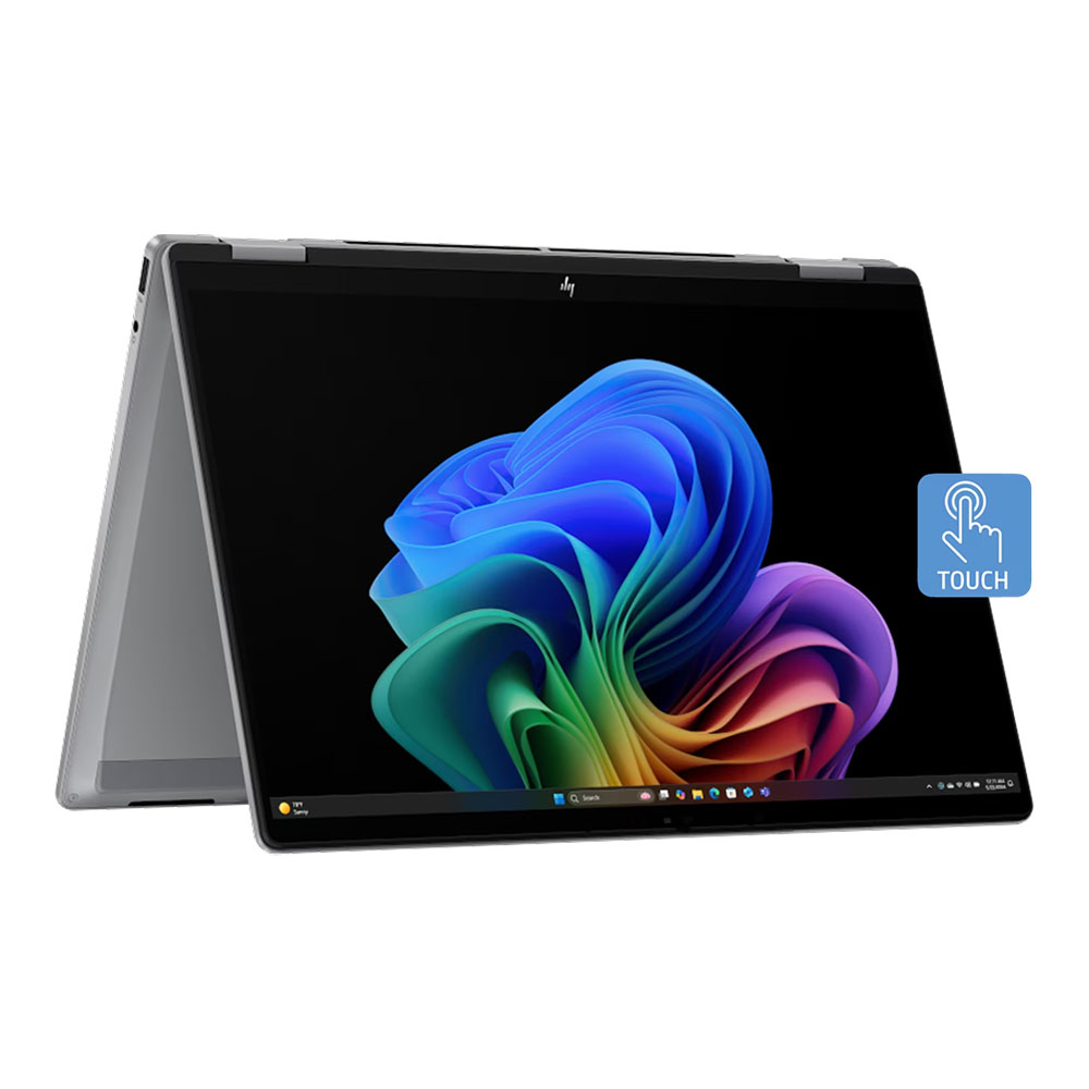NOTEBOOK 2 IN 1 (โน้ตบุ๊คแบบฝาพับ 360 องศา) HP OMNIBOOK X FLIP 14-FK0053AU - METEOR SILVER ALUMINUM